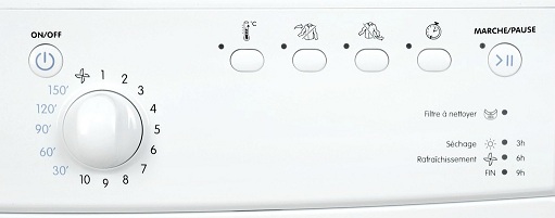 Indesit - IDVA 735 - Interface de commande