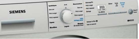 Sèche Linge Siemens - WT46E3X1FF - Interface de commande