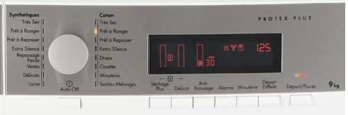 Sèche Linge AEG - T86280IC - Interface de commande