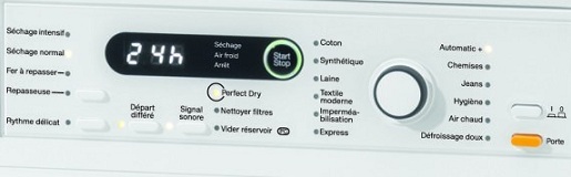 Sèche Linge Miele - T8860WP - Interface de Commande Miele T8860WP - Interface de Commande