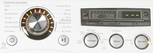 Sèche Linge LG - RC8031WG - Interface de commande Sèche Linge LG - RC8031WG - Interface de commande