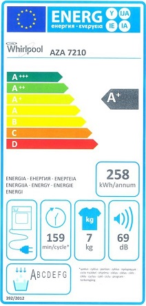 Sèche Linge Whirlpool - AZA7210 - Label Energie