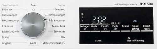 Sèche Linge Siemens - WT47W490FF - Commandes