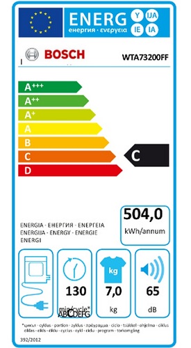 Sèche Linge Bosch - WTA73200FF - Label Energie