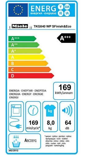 Sèche Linge Miele - TKG840 WP - Label Energie